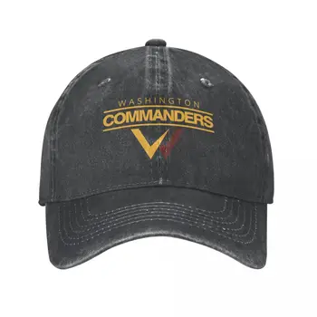 Ковбойская шляпа футбольной команды Washington Commanders, дизайнерская шляпа, модные пляжные шляпы с солнцезащитным кремом, женские мужские