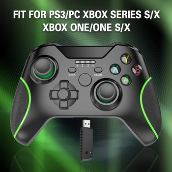 Контроллер 2.4G для Xbox One серии X/S, Джойстики для управления PS3, Двухосевое вибрационное управление с гироскопом, игровые аксессуары