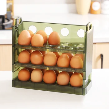 Коробка для хранения яиц, бытовая коробка для сортировки яиц, вращающиеся противоскользящие кухонные приспособления специального назначения для домашней кухонной столешницы