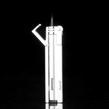 Креативная цилиндрическая Бутановая зажигалка для сигар Портативная Металлическая зажигалка для курения Accessori Garget для мужчин