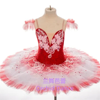 Креативный дизайн, высококачественные профессиональные классические костюмы для взрослых девочек с балетной пачкой Pink Bird нестандартного размера