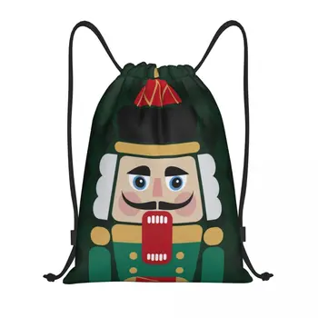 Кукла Щелкунчик Рюкзак на шнурке Спортивная спортивная сумка для мужчин Женщин Мультяшный солдатик Рождественский подарок Тренировочный рюкзак