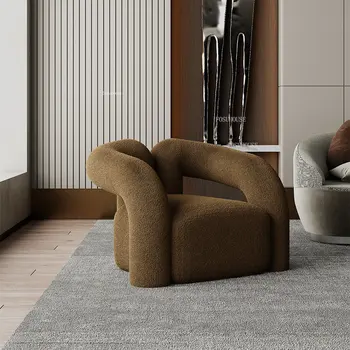 Легкие роскошные диваны для гостиной, креативная мебель для дома в скандинавском стиле, Фланелевый диван со спинкой, Ленивый диван для отдыха на балконе, Уличный диван-кресло