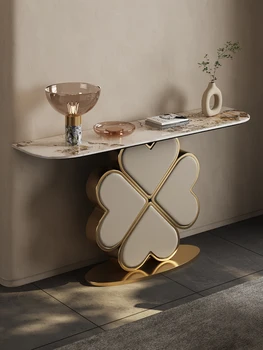 Легкий роскошный стол на веранде, прихожая, коридор, шифер, шкаф из нержавеющей стали, стол для прихожей, стол для веранды