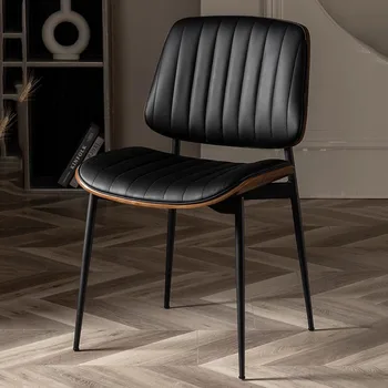 Ленивый Минималистичный Офисный стул Современные игровые Ресторанные стулья черного цвета Dinette Accent Meubles De Salon Мебель для дома WKK30XP