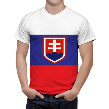 Летняя футболка бренда Bianyilong в стиле ретро, флаг Словакии, 3D принт, футболка с коротким рукавом в стиле харадзюку, повседневные топы унисекс