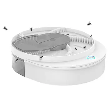 Ловушка для мух, Подключаемый безвредный Подключаемый электрический контроллер для мух, Многофункциональная Полностью автоматическая ловушка для мух, Вращающаяся Электронная