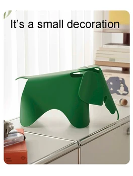 Маленькая модель украшения дома в виде слона Имса, пластиковая игрушка из полипропилена, Полукруглая игрушка из PP INS