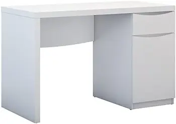 Маленький компьютерный стол чисто белого цвета