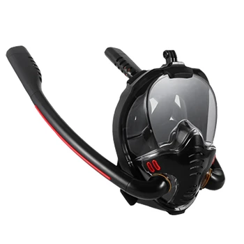 Маска для подводного плавания, силиконовая маска для подводного плавания с двойной трубкой, маска для взрослых, очки для подводного плавания, маска для подводного дыхания