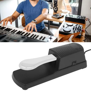 Металлическая ножная педаль сустейна с регулируемым натяжением для цифрового пианино и электронных клавиатур