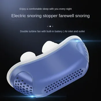 Микроэлектрическое Устройство против Храпа Smart EMS Pulse Sound Перезаряжаемое Средство для остановки Апноэ во сне От Храпа Для спящих мужчин и женщин