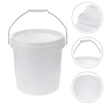 Мини-подарки Пластиковая Бочка Контейнеры для хранения корма для домашних животных Галлонное Ведро Молока 20,8X20,8 см Маленький Белый