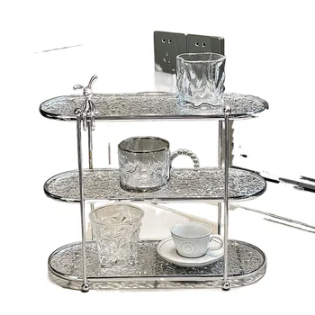 Многослойный стеллаж для хранения стаканов для воды, настольная кружка для воды, кофейная чашка, подстаканник для чая, стеллаж для хранения, подстаканник