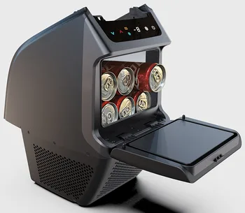 Модель Y дополнительный автомобильный холодильник с морозильной камерой объемом 4,6 л на 12 В с подлокотником и морозильной камерой, встроенный компрессор постоянного тока, легко устанавливаемый автомобильный холодильник для модели Y