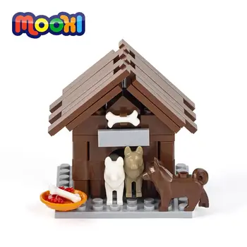 Модель питомника MOOXI Farm Street View, совместимый блок, развивающая игрушка для детей, подарок 
