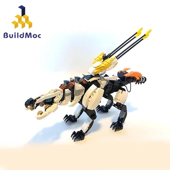 Модель роботов BuildMoc Hot Scrounger Gizamon Набор строительных блоков Mecha Tooth Monsters Bricks Игрушка Подарки детям на День рождения