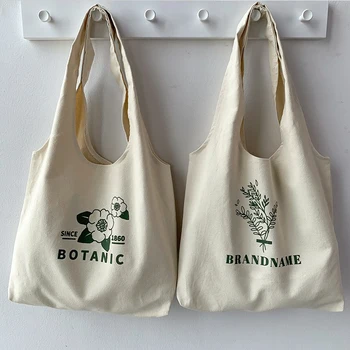 Модная дешевая хлопковая холщовая сумка через плечо с пользовательским логотипом, хозяйственная сумка, пустые простые холщовые сумки, сумочка