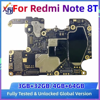 Модуль печатной платы Материнской Платы для Redmi Note 8T M1908C3XG Материнская Плата 32 ГБ 64 ГБ Разблокированная Логическая Плата с процессором Snapdragon 665