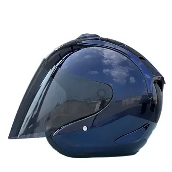 Мотоциклетный шлем с открытым лицом на Летний сезон, половина лица Ram-4, Мотоциклетный шлем Capacete Casco Синего Цвета, Половина Шлема, Одобренного ЕЭК