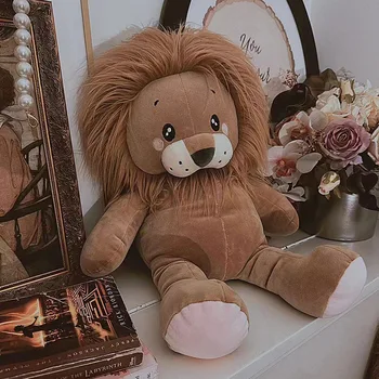 Мультяшный лев Плюшевые игрушки чучело животного лев Плюшевая кукла для объятий Подарок для детей украшение дома для девочек Подарки на день рождения Рождественские