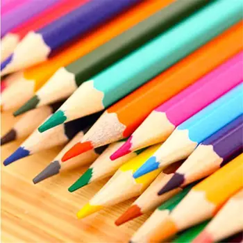 Набор деревянных цветных карандашей 12 цветов, мини-нетоксичные грифельные карандаши HB, Ручка для рисования эскизов, инструмент для рисования для детей