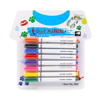 Набор ручек для тканевых маркеров, несмываемая и перманентная краска для ткани, текстильная маркерная ручка