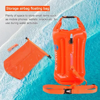 Надувная водонепроницаемая сумка объемом 20 л, поплавок с регулируемым поясным ремнем, устройство для подсушки воздуха, Буй с помещением для хранения, буй для плавания на байдарках