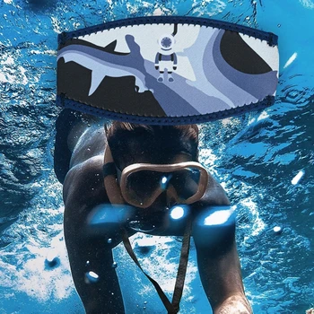 Неопреновая маска для подводного плавания с аквалангом в океанариуме, водонепроницаемая маска для подводного плавания, чехол для ремешка, защитная повязка для длинных волос, повязка для волос
