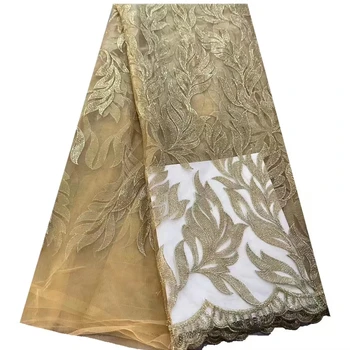 Новая водорастворимая монохромная ткань с двойной сетчатой кружевной вышивкой, высококачественное африканское ретро модное платье Ципао