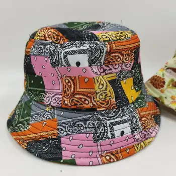 Новая женская Мужская широкополая шляпа с мультяшным животным принтом, ведро на открытом воздухе, весенне-осенняя солнцезащитная шляпа, рыбацкие кепки с краской для галстуков