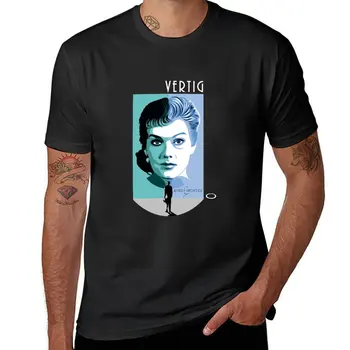 Новая футболка Alfred Hitchcock Vertigo, мужские футболки с графическим рисунком, быстросохнущая футболка, мужские высокие футболки