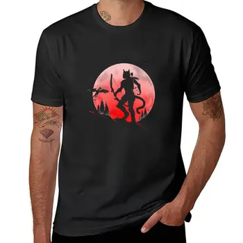 Новая футболка Inigo Hunting By Moonlight, летний топ с аниме, мужские белые футболки