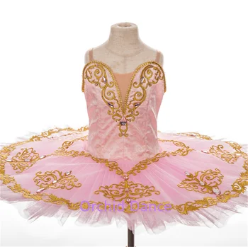 Новое поступление Morden Professional Красивый цвет Costom Размер Costom Высококачественная одежда для выступлений для девочек и детей Персиковая балетная пачка