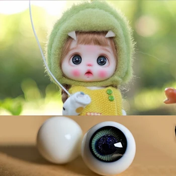 Новый Ob11 Baby Glass Eyes Цвет Подвижный Черный жемчуг 10 мм 8 мм моделирование diy 8 точек BJD Baby Новый продукт
