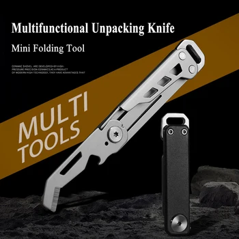 Нож Многоцелевой Брелок для ключей Мультитул Коробка для резки Ручной выживания Складной Кемпинг Аварийные Карманные инструменты Ножевые гаджеты