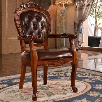 Обеденные стулья в винтажном стиле, стул со спинкой, барный стул из массива дерева, Кухонное кресло, Трон, Sala Da Pranzo, мебель для дома GPF50YH