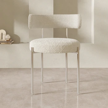 Обеденный стул Velvet Kitchen Nordic с современным банкетным ретро-обеденным стулом для вечеринки Silla Comedor Мебель для дома YQ50DC