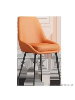 Обеденный стул home Nordic современный минималистичный стул с железной спинкой, легкий роскошный обеденный стол для переговоров в ресторане, стул для макияжа