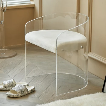 Обеденный стул с пластиковым акцентом, Расслабляющий Обеденный стул для гостиной, Свадебный Офисный Обеденный стул, Прозрачная мебель для комнаты Cafe Sillas De Comedor