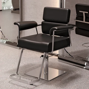 Оборудование Для Наращивания Ресниц Парикмахерские Кресла Для Макияжа Винтажные Эстетичные Регулируемые Парикмахерские Кресла Простая Мебель Для Салона Cadeira Barbeiro YQ50BC