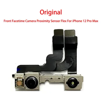 Оригинальная фронтальная маленькая лицевая камера 50ШТ с датчиком приближения Гибкий кабель для iPhone 12/12 Mini/12 Pro/12 Pro Max