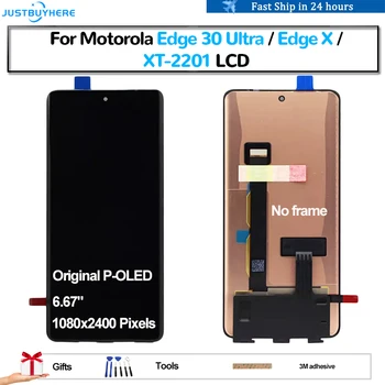Оригинальный P-OLED Для Motorola Edge 30 Ultra Edge X XT-2201 Pantalla ЖК-дисплей С Сенсорной панелью, Замена Дигитайзера В сборе