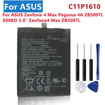 Оригинальный Аккумулятор C11P1610 Для ASUS Zenfone 4 Max Pegasus 4A ZB500TL X00KD 5,0 