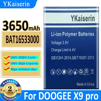 Оригинальный Аккумулятор YKaiserin BAT16533000 Для DOOGEE X9 Pro X9pro 3600mAh 5,5-дюймовый Мобильный Телефон Bateria Batterij В Наличии
