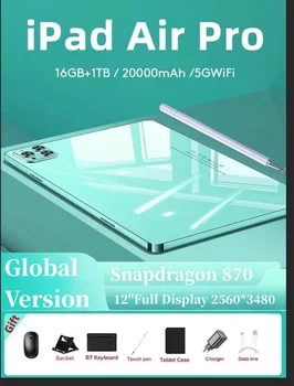 Оригинальный Планшет iPad Air Pro 12 Дюймов 16 ГБ оперативной памяти 1 ТБ ПЗУ планшет Android 13 Core Pad Планшетный ПК Телефон с двойным WiFi планшетом Android 태블릿