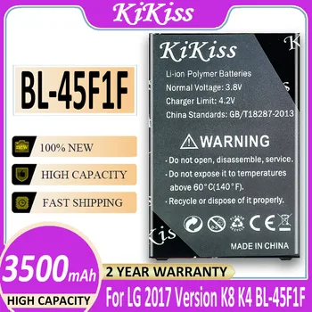Оригинальный аккумулятор KiKiss BL-45F1F 3500 мАч для LG K8 K4 K3 M160 LG Aristo MS210 X230K M160 X240K LV3 (версия 2017 K8) Bateria