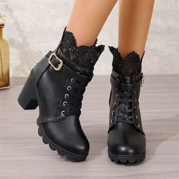 Осенние женские ботинки до щиколотки, винтажные короткие зимние женские ботинки на плоской подошве, коричневые женские кожаные ботинки, широкие женские ботинки, размер 11