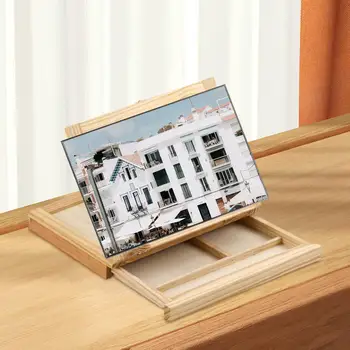 Переносная подставка для рисования, 5-позиционный деревянный чертежный стол, Мольберт, Настольная доска для рисования, для любителей акварельных красок, начинающих художников.