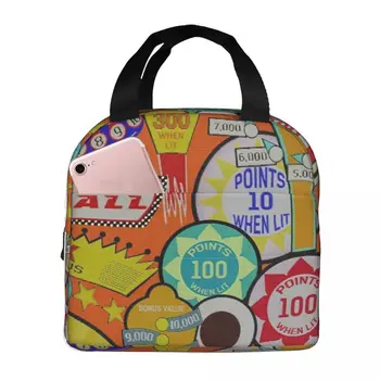 Пинбол Портативная изолированная Оксфордская сумка для ланча, многоразовый ланч-бокс, органайзер для ланча, термосумка-холодильник, сумка-тоут